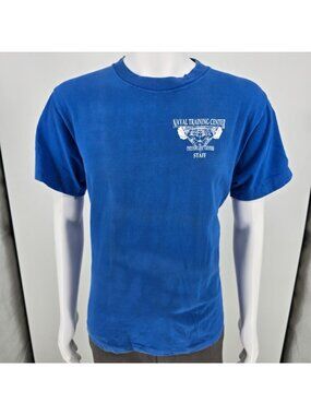 Vintage 80s/90s San Diego "Fit For Life" Naval Training Center Staff T-Shirt (M)
